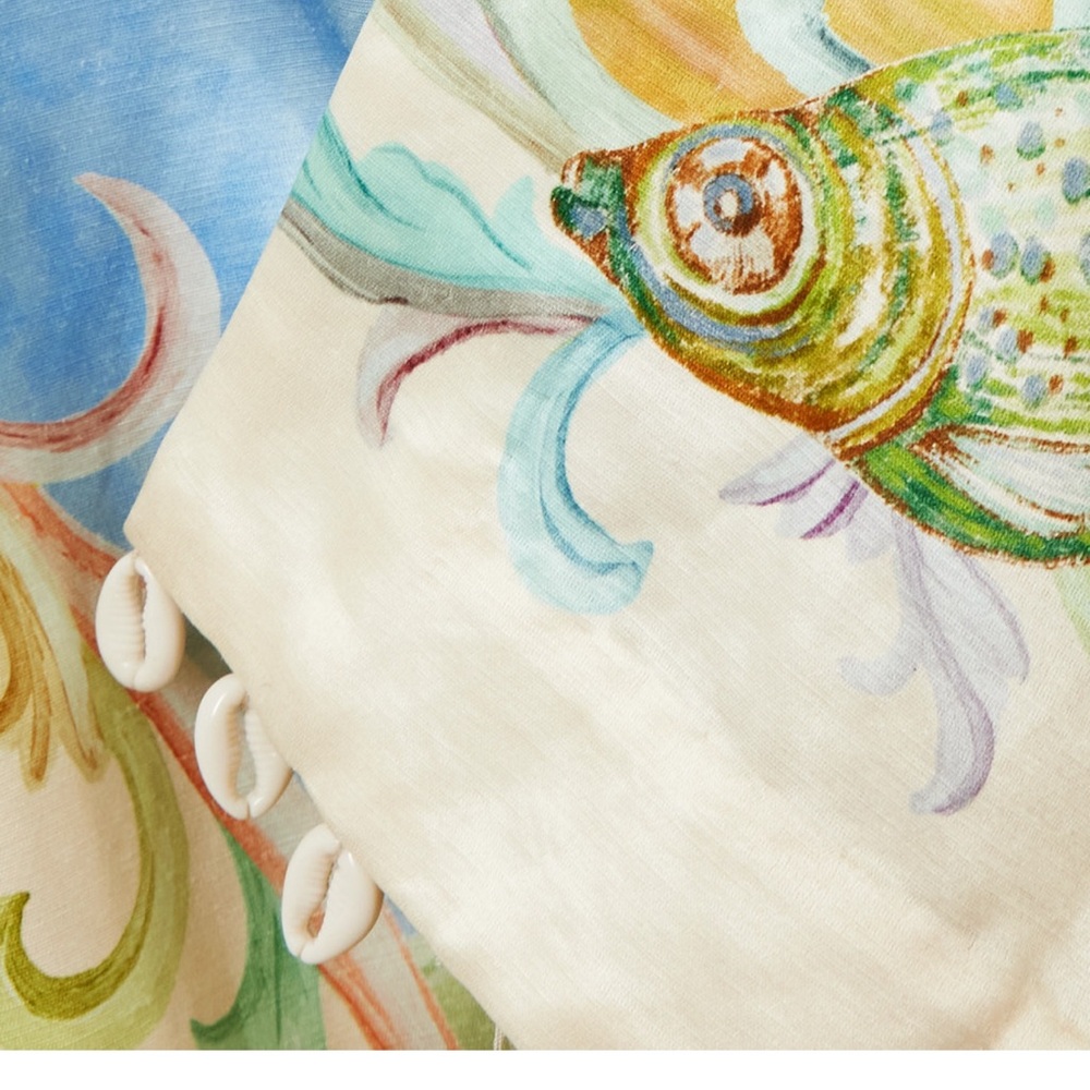 Alemais Multicolor Oceanic Print Midi Dress - Picture 4 of 8